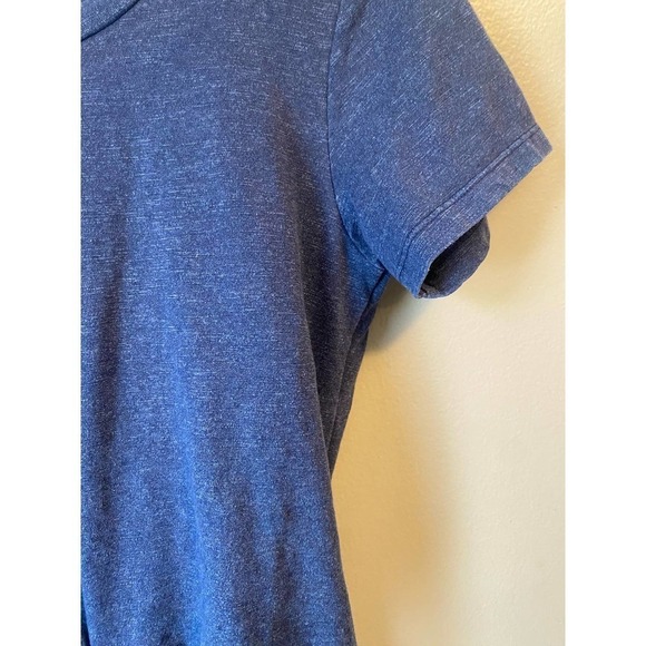 Sundry Navy Blue Tie Front Ruched T-Shirt Mini Dress - Picture 3 of 6